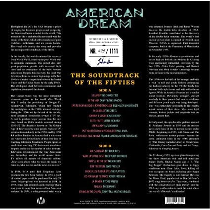 American Dream - The Soundtrack Of The Fifties (Turquoise Edition) - Various Artists [Colour Vinyl]